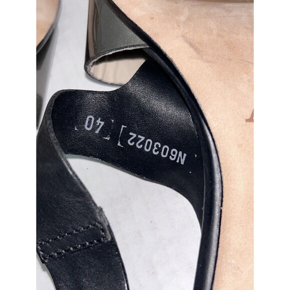 ATTILIO GIUSTI LEOMBRUNI AGL  Black FLASH Heels Sandals Shoes - Picture 10 of 16